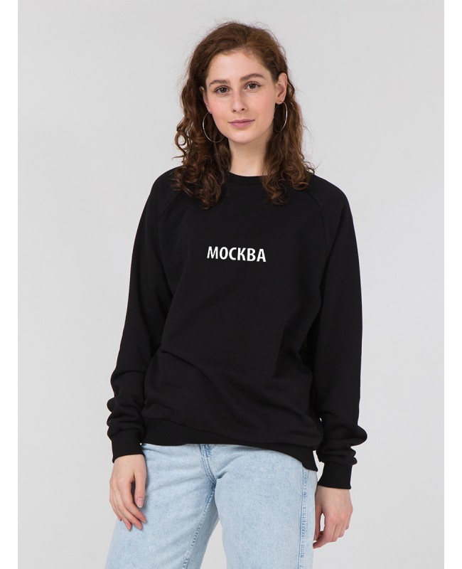 Свитшот "Москва" черный